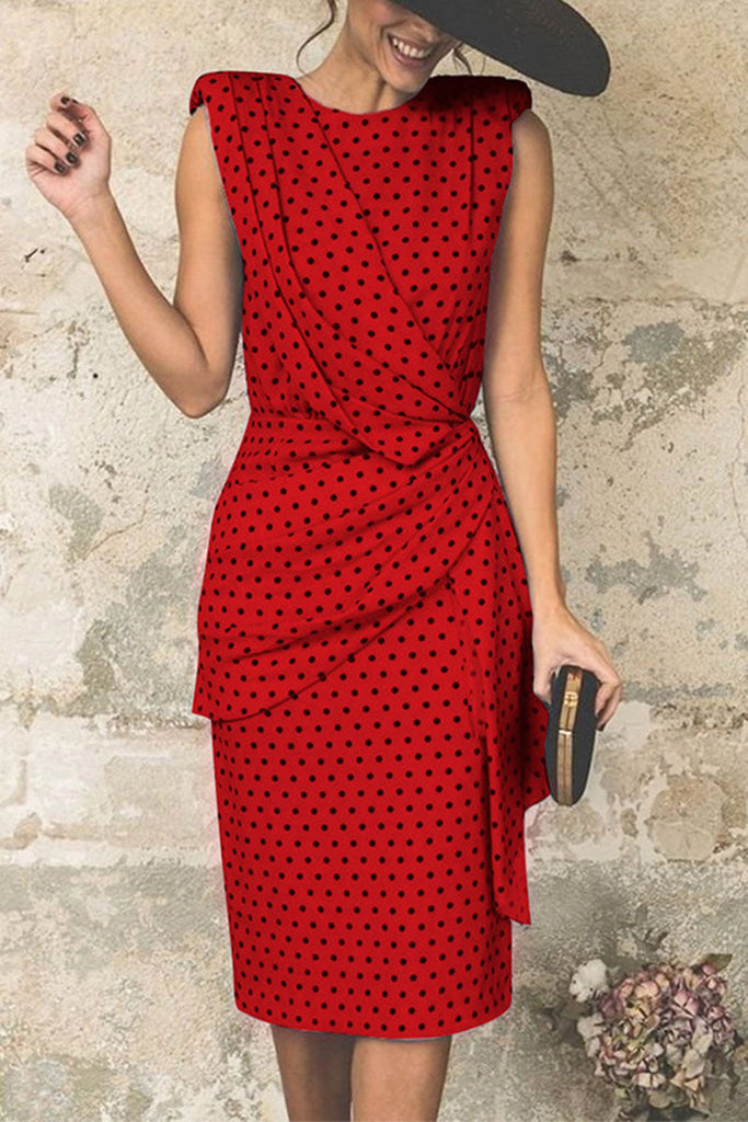 Momentlover Sexy Print Patchwork O Neck Pencil Skirt Dresses
