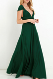 Momentlover Fashion Elegant Solid Patchwork Backless Strap Design Evening Dress Dresses