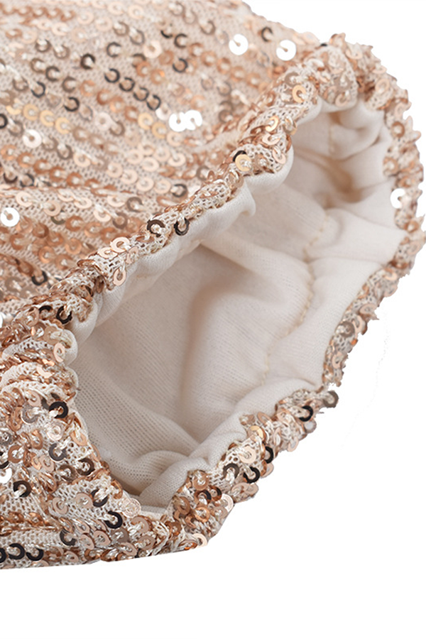 Momentlover Elegant Solid With Belt Sequins O Neck A Line Dresses