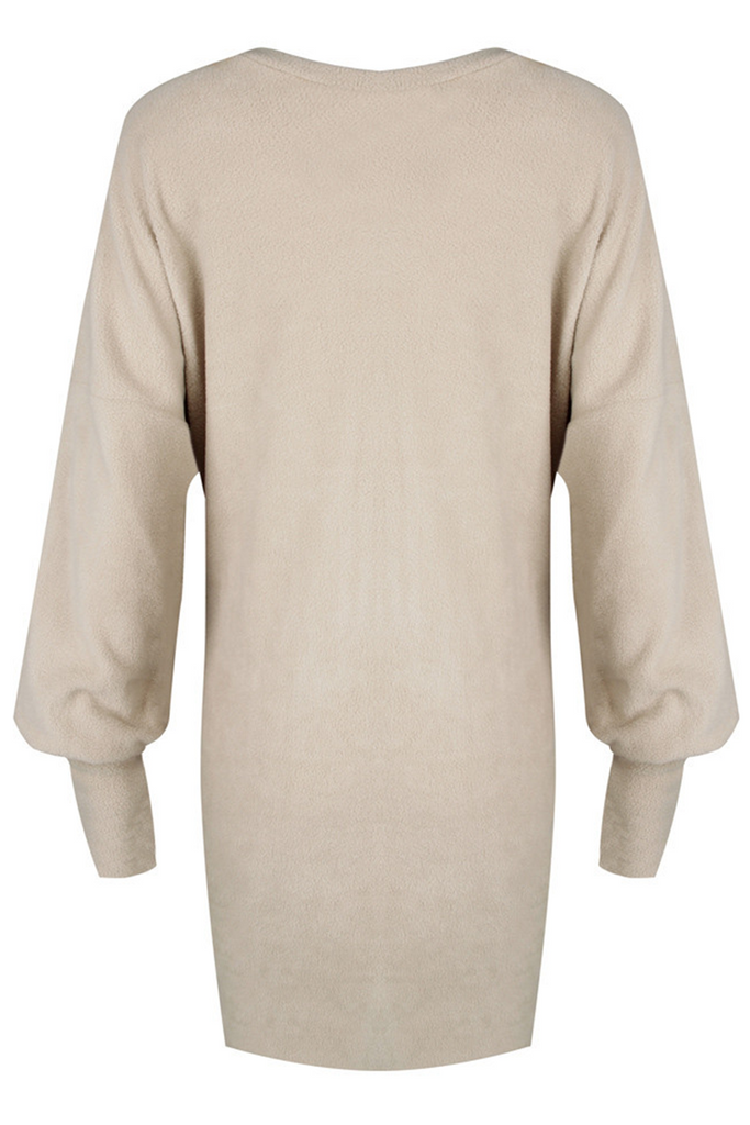 Momentlover Casual Solid Patchwork Pocket O Neck Dresses(5 Colors)