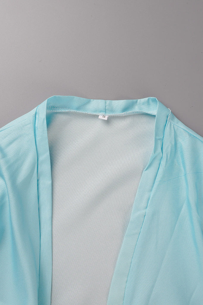 Momentlover Elegant Gradual Change Patchwork Frenulum V Neck Printed Dress Dresses(3 Colors)