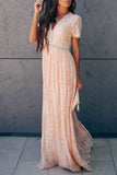 Momentlover Sweet Elegant Solid Hollowed Out Princess Dresses