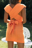Momentlover Sweet Elegant Solid Frenulum V Neck A Line Dresses