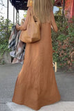 Momentlover Casual College Solid Make Old Halter Straight Dresses