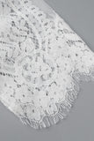 Momentlover Sweet Elegant Solid Hollowed Out Princess Dresses