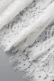 Momentlover Sweet Elegant Solid Hollowed Out Princess Dresses