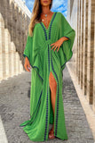 Momentlover Plus Size Bohemian College Print Asymmetrical Irregular Dress Dresses