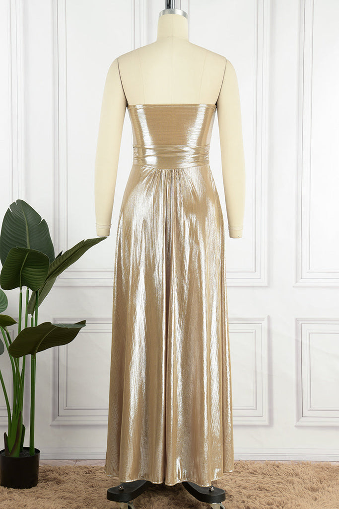 Momentlover Fashion Solid Hollowed Out Strapless Cake Skirt Dresses(7 Colors)