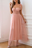 Momentlover Celebrities Elegant Solid Frenulum Sequined Mesh POLO collar Evening Dress Dresses