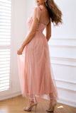 Momentlover Celebrities Elegant Solid Frenulum Sequined Mesh POLO collar Evening Dress Dresses