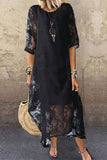 Momentlover Sweet Elegant Solid O Neck Short Sleeve Dress Dresses(3 Colors)