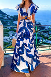 Momentlover Sexy Casual Print Patchwork Printed Dress Dresses