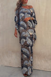Momentlover Casual Vacation Geometric Patchwork Fold U Neck Irregular Dress Dresses