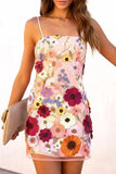 Momentlover Celebrities Elegant Solid Embroidered Strapless One Step Skirt Dresses(3 Colors)