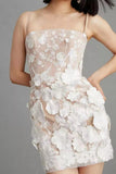 Momentlover Celebrities Elegant Solid Embroidered Strapless One Step Skirt Dresses(3 Colors)