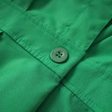 momentlover Sleeveless Solid Color Lapel Midi Dresses