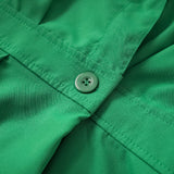 momentlover Sleeveless Solid Color Lapel Midi Dresses