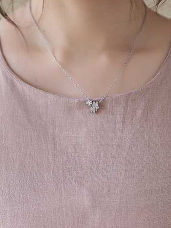 Momentlover Solid Color Sleeveless Loose Round-Neck Midi Dresses