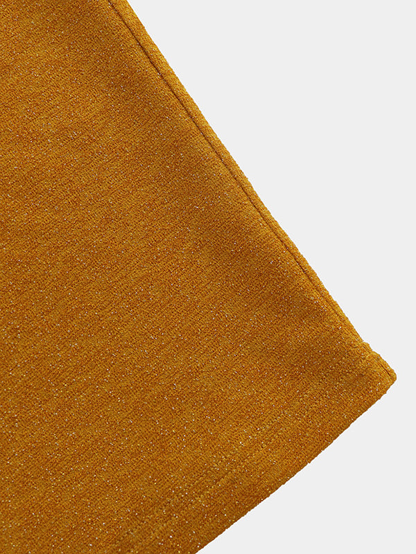 Momentlover Split-Joint Solid Color See-Through Gauze Loose Half Sleeves Mini Dresses