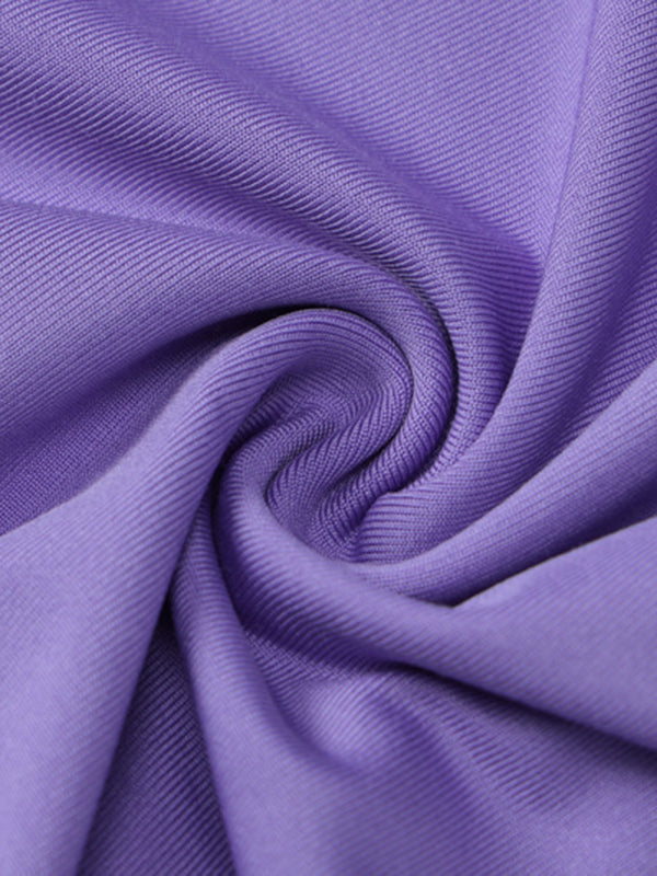 Momentlover Split-Back Solid Color Hooded Sleeveless Skinny Maxi Dresses