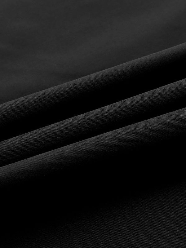 Momentlover Split-Joint Solid Color Plus Size Loose V-Neck Maxi Dresses