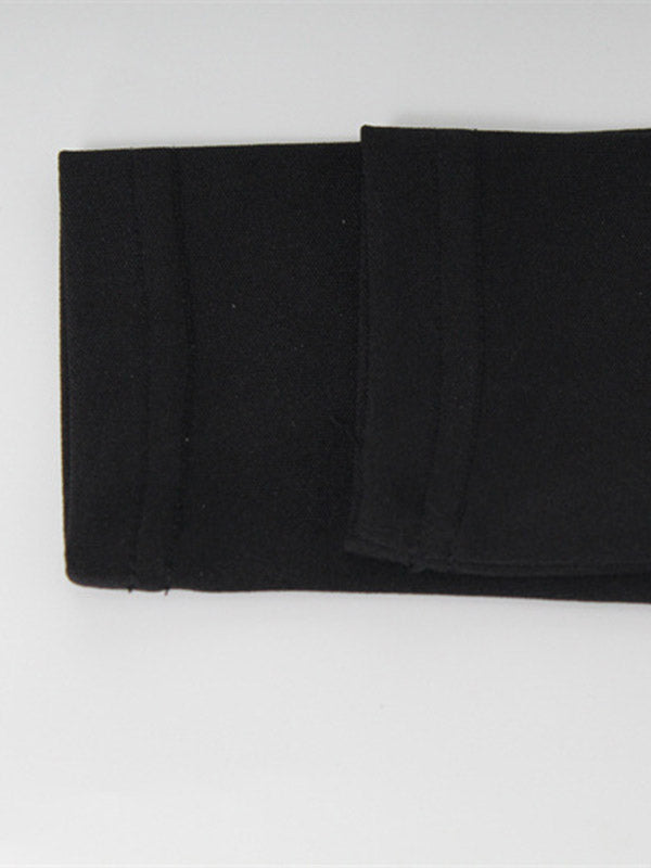 Momentlover Tasseled Split-side Back Cross Skinny Long Sleeves High Neck Midi Dresses Evening Dresses