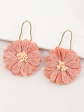 Momentlover Flower Shape Drop Earrings