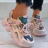 themeisles - Pink Casual Sportswear Patchwork Frenulum Round Comfortable Sport Shoes