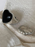 Momentlover Heart Shape Adjustable Rings Accessories