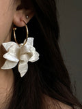Flower Shape Drop Earrings