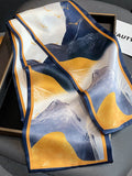 Momentlover Vintage Silk Imitation Printed Scarf
