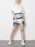 Momentlover Stylish Selection Irregularity High-Waisted Hollow Skirts Bottoms
