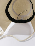 Momentlover Going Out Solid Color Sun Protection Fisherman Hat