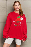 Momentlover Simply Love Full Size Graphic Round Neck Sweatshirt