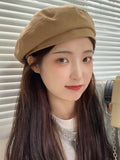 Momentlover Casual Simple Woolen 5 Colors Beret Hat