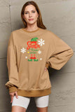 Momentlover Simply Love Full Size Graphic Round Neck Sweatshirt