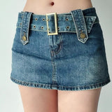themeisles - Hot Girl Denim Mini Skirt