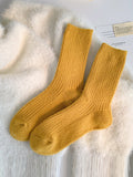 momentlover Solid Color Elasticity Socks