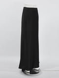 Momentlover Solid Color High Waisted Skirts Bottoms