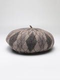 Momentlover Vintage Wool Contrast Color Beret Hat