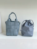Momentlover Woven Solid Color Handbags Crossbody Bags