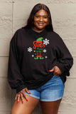Momentlover Simply Love Full Size Graphic Round Neck Sweatshirt