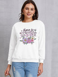 Momentlover THERE IS POWER PRAYER Round Neck Sweatshirt