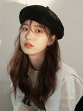 Momentlover Vintage Simple 6 Colors Beret Hat