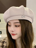 Momentlover Rhine Stones Dome Beret Hat
