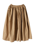 Momentlover Artistic Retro Solid Color Super Loose Wide-Leg Pants