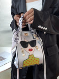 Momentlover Split-Joint Printed Figure Handbags Crossbody Bags Bags