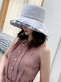 Momentlover Original Solid&Printing Reversible Foldable Sun-Protection Bucket Hat