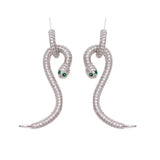 S snake earrings