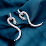 S snake earrings